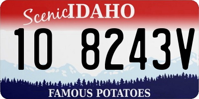 ID license plate 1O8243V