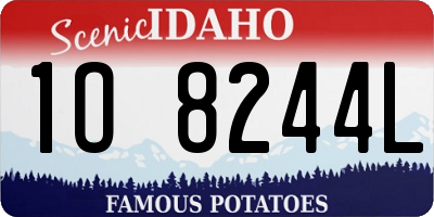 ID license plate 1O8244L