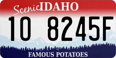 ID license plate 1O8245F