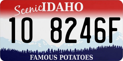 ID license plate 1O8246F