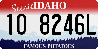 ID license plate 1O8246L