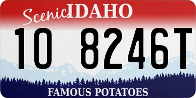 ID license plate 1O8246T