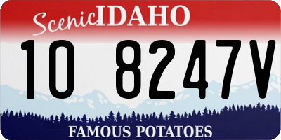 ID license plate 1O8247V