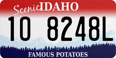 ID license plate 1O8248L
