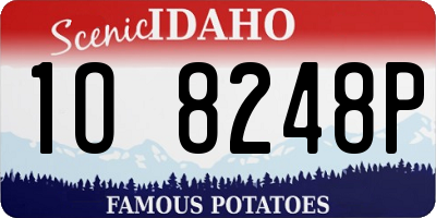 ID license plate 1O8248P