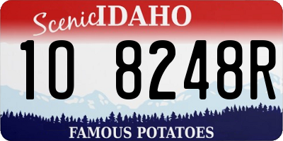 ID license plate 1O8248R