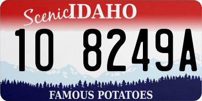 ID license plate 1O8249A