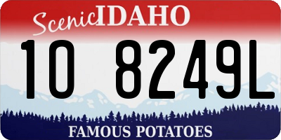 ID license plate 1O8249L