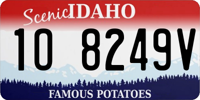 ID license plate 1O8249V