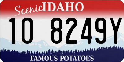 ID license plate 1O8249Y