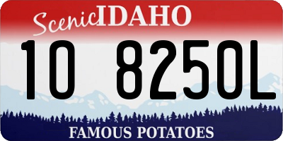 ID license plate 1O8250L