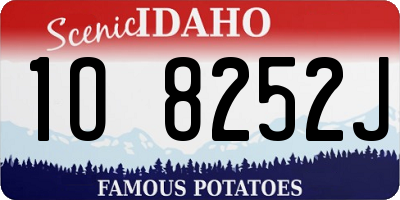 ID license plate 1O8252J