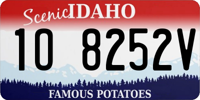 ID license plate 1O8252V