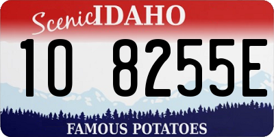 ID license plate 1O8255E