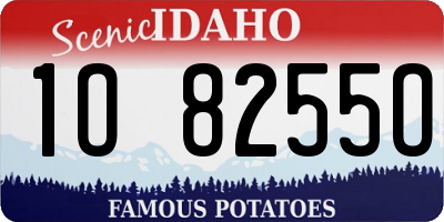 ID license plate 1O8255O