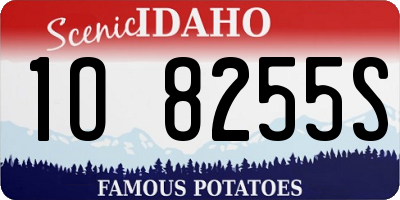 ID license plate 1O8255S