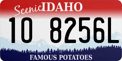ID license plate 1O8256L