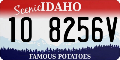 ID license plate 1O8256V