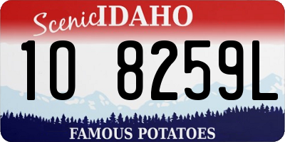 ID license plate 1O8259L