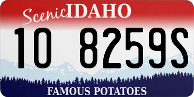 ID license plate 1O8259S