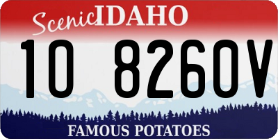 ID license plate 1O8260V