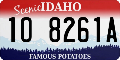 ID license plate 1O8261A