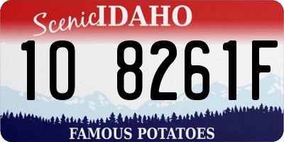 ID license plate 1O8261F