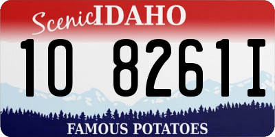 ID license plate 1O8261I