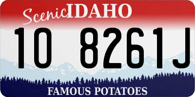 ID license plate 1O8261J