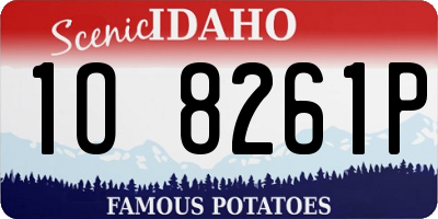 ID license plate 1O8261P