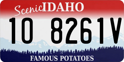 ID license plate 1O8261V