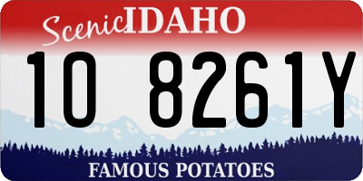 ID license plate 1O8261Y