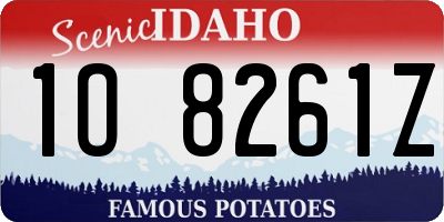 ID license plate 1O8261Z