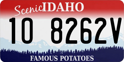 ID license plate 1O8262V
