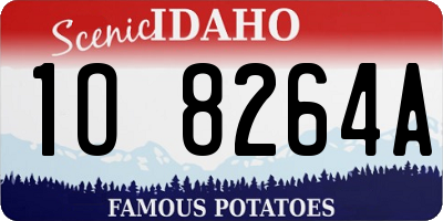 ID license plate 1O8264A