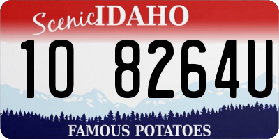 ID license plate 1O8264U