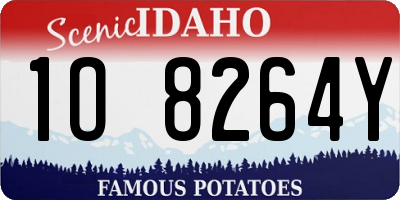 ID license plate 1O8264Y