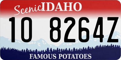 ID license plate 1O8264Z