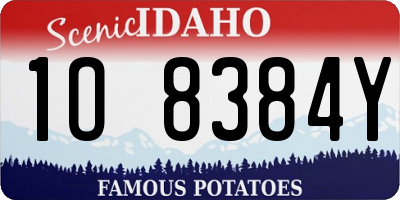 ID license plate 1O8384Y