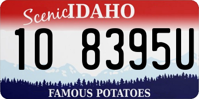ID license plate 1O8395U