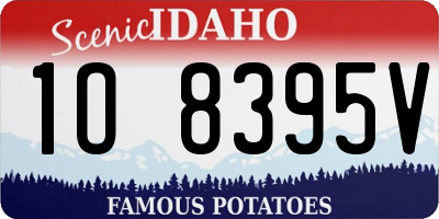 ID license plate 1O8395V