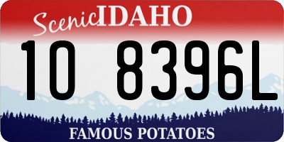 ID license plate 1O8396L