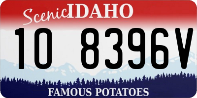ID license plate 1O8396V