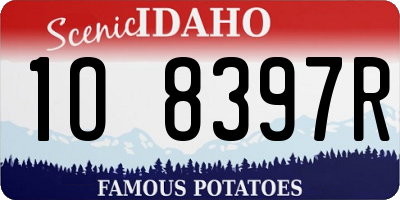 ID license plate 1O8397R