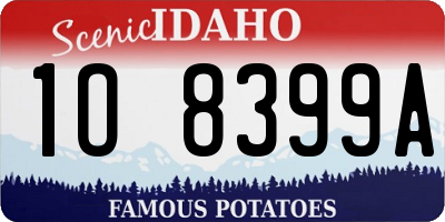 ID license plate 1O8399A