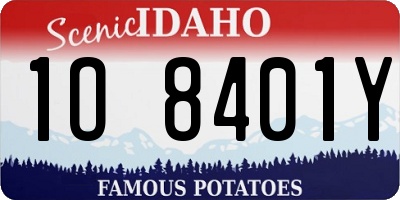 ID license plate 1O8401Y