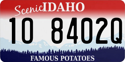 ID license plate 1O8402Q