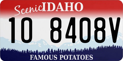 ID license plate 1O8408V
