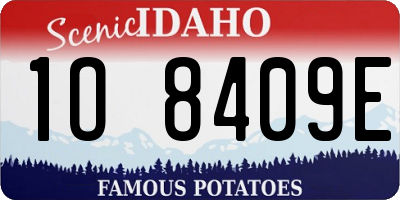 ID license plate 1O8409E