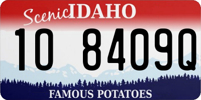 ID license plate 1O8409Q